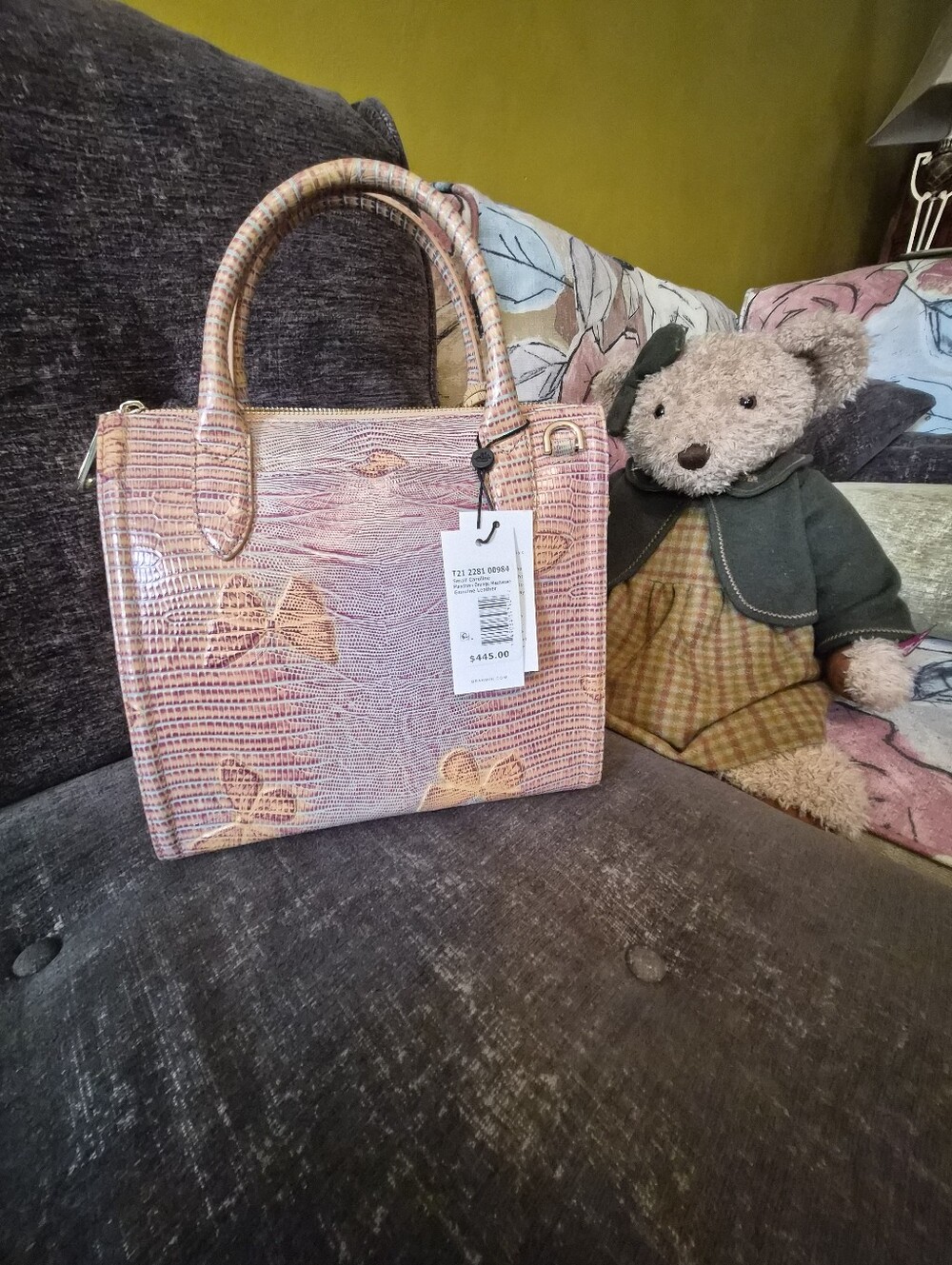 Brahmin Small Caroline Mandarin Orange Heatwave - Picture 2 of 5